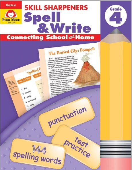 [Evan-Moor] Skill Sharpeners Spell & Write 4 (Paperback)